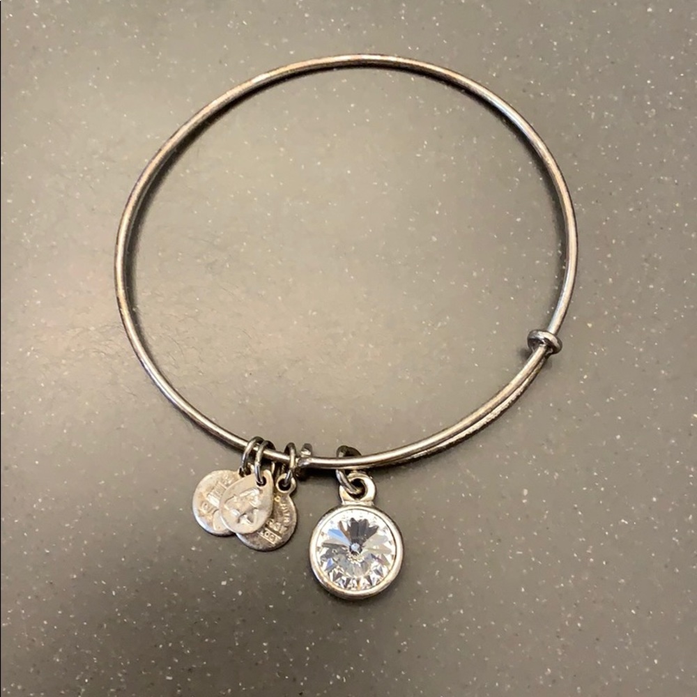 Alex and Ani | clear gem bracelet